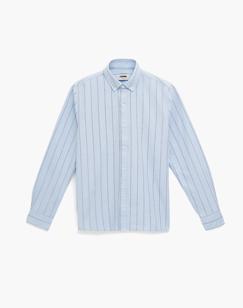 Camisa manga larga regular rayas hombre