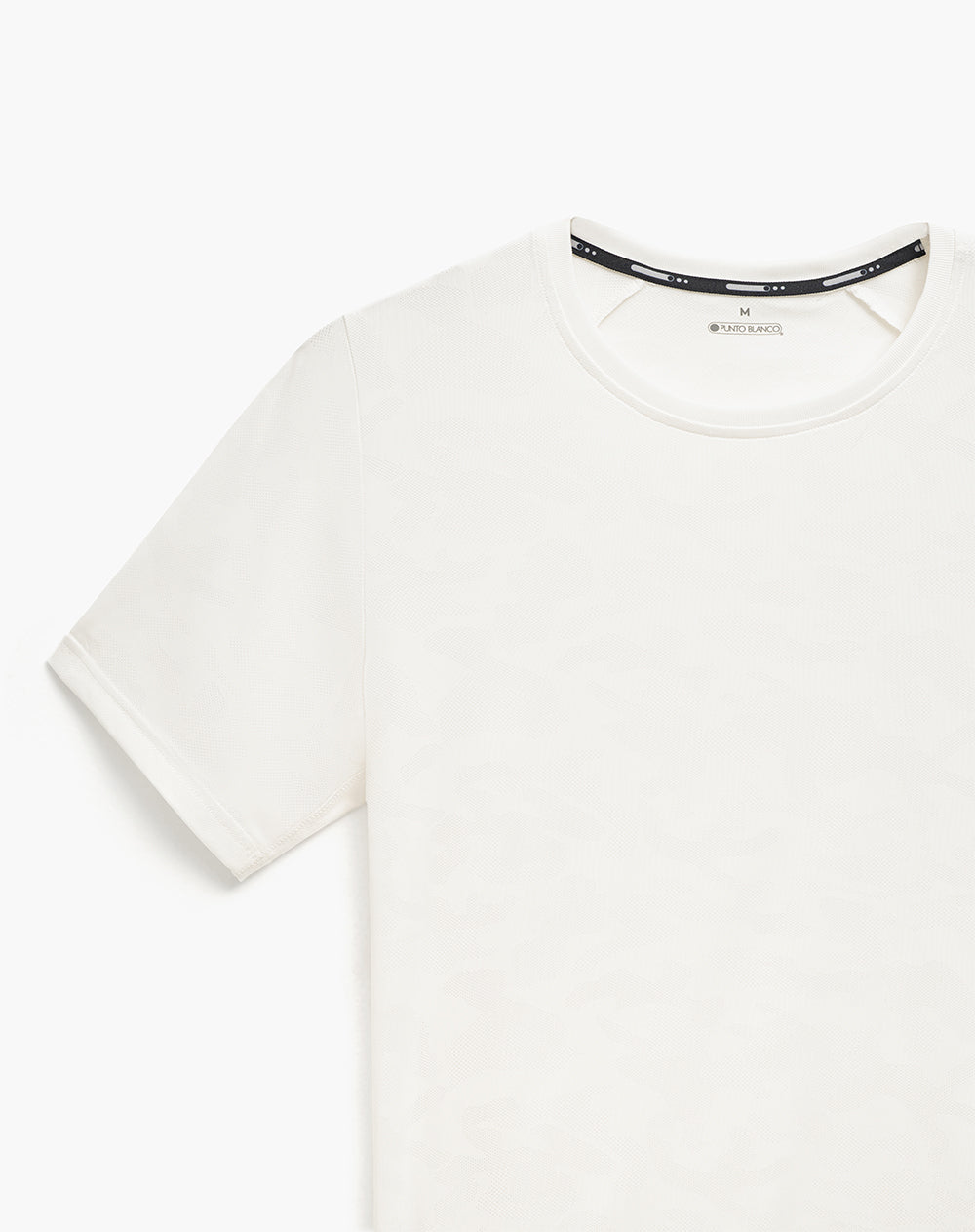 Camiseta deportiva secado rápido blanca hombre