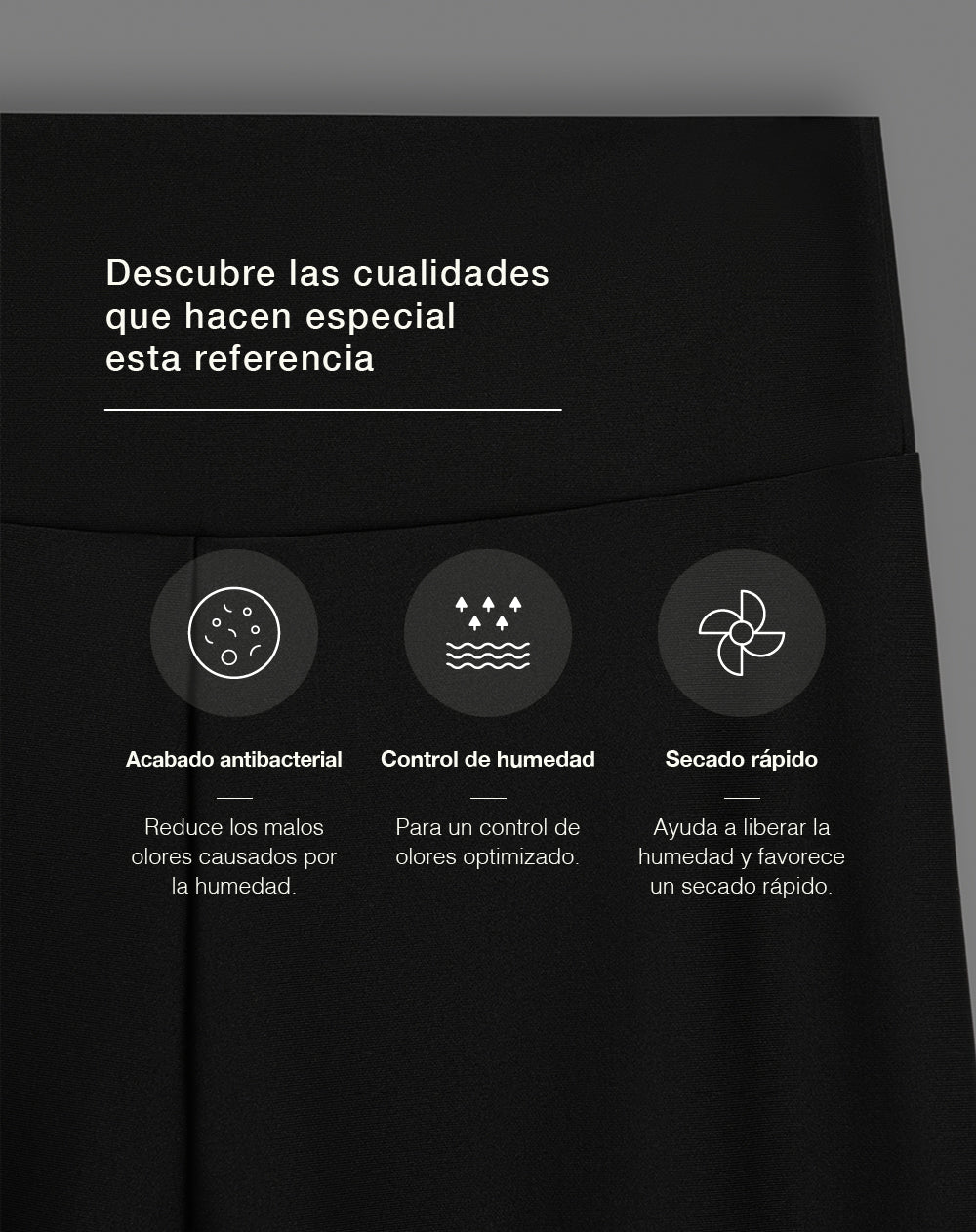 Legging deportivo tiro alto control humedad