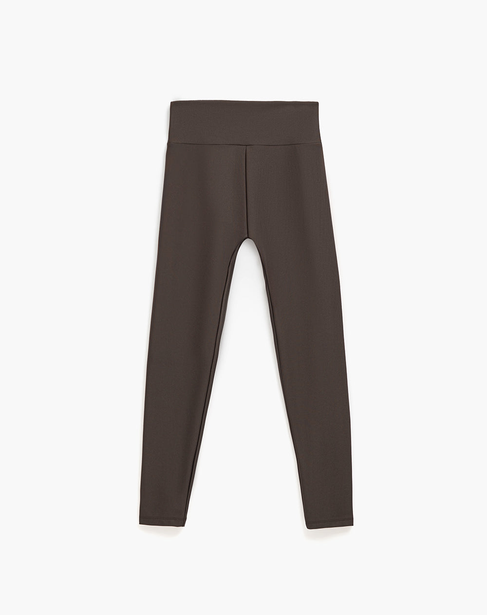 Legging deportivo tiro alto control humedad café mujer