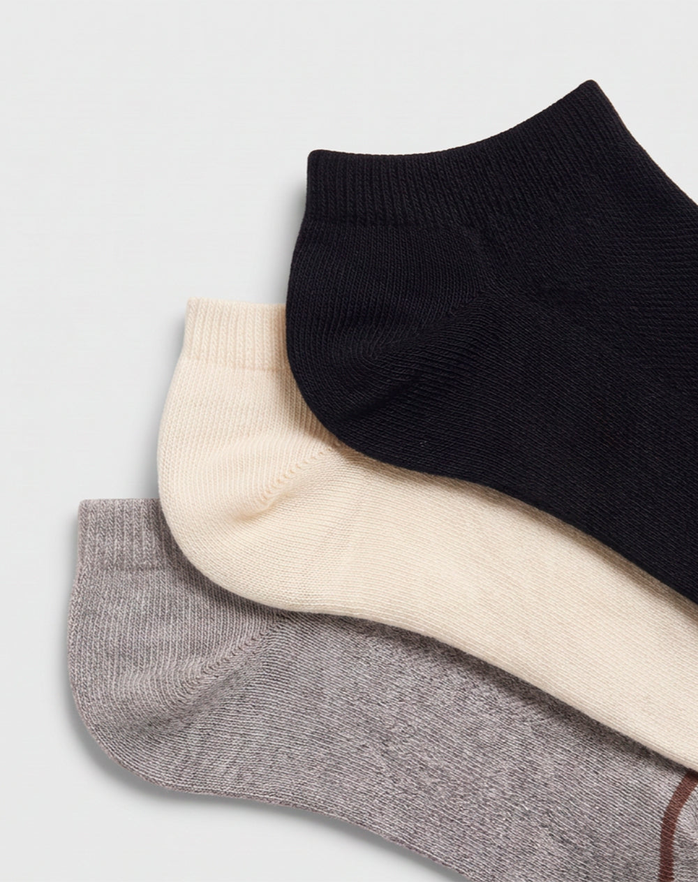 3 pares de medias tobilleras surtido