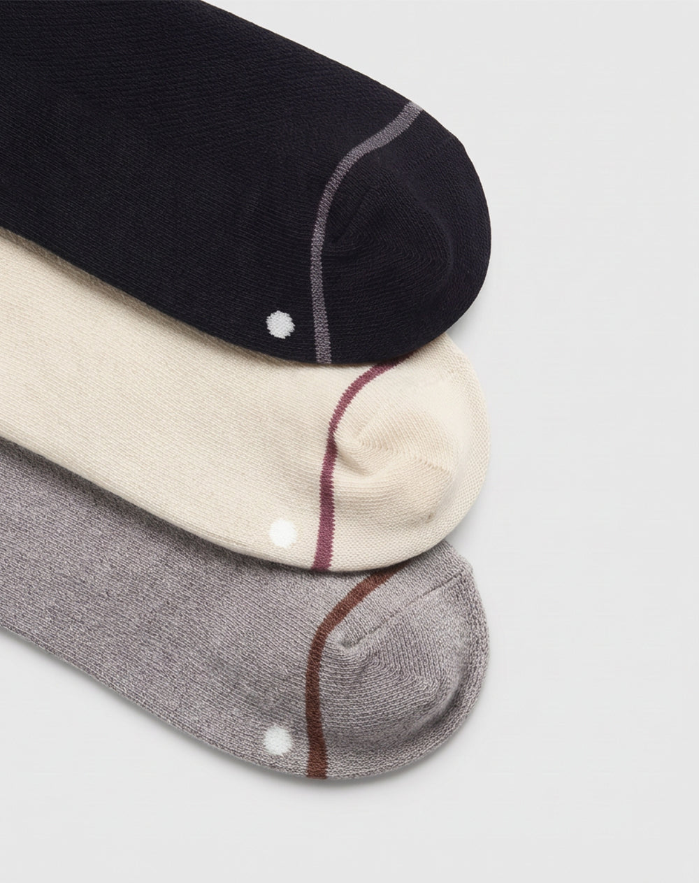 3 pares de medias tobilleras surtido