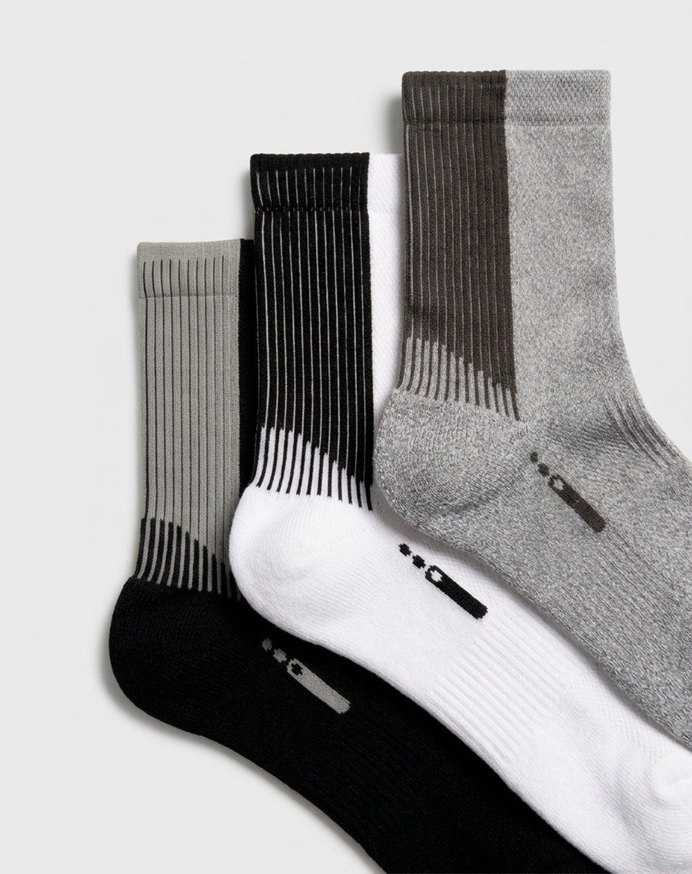 Medias deportivas hombre largas pack x3 surtido