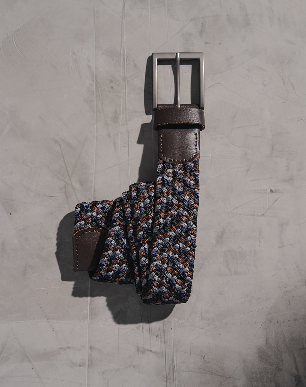 Correa tejida multicolor hombre