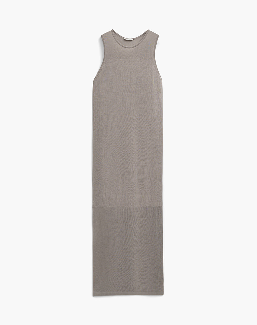 Vestido largo viscosa café mujer