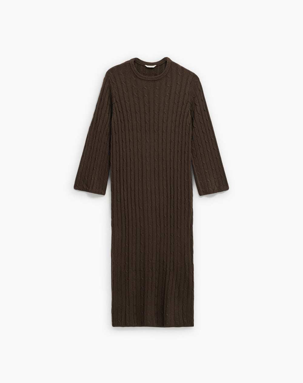 Vestido largo cafe