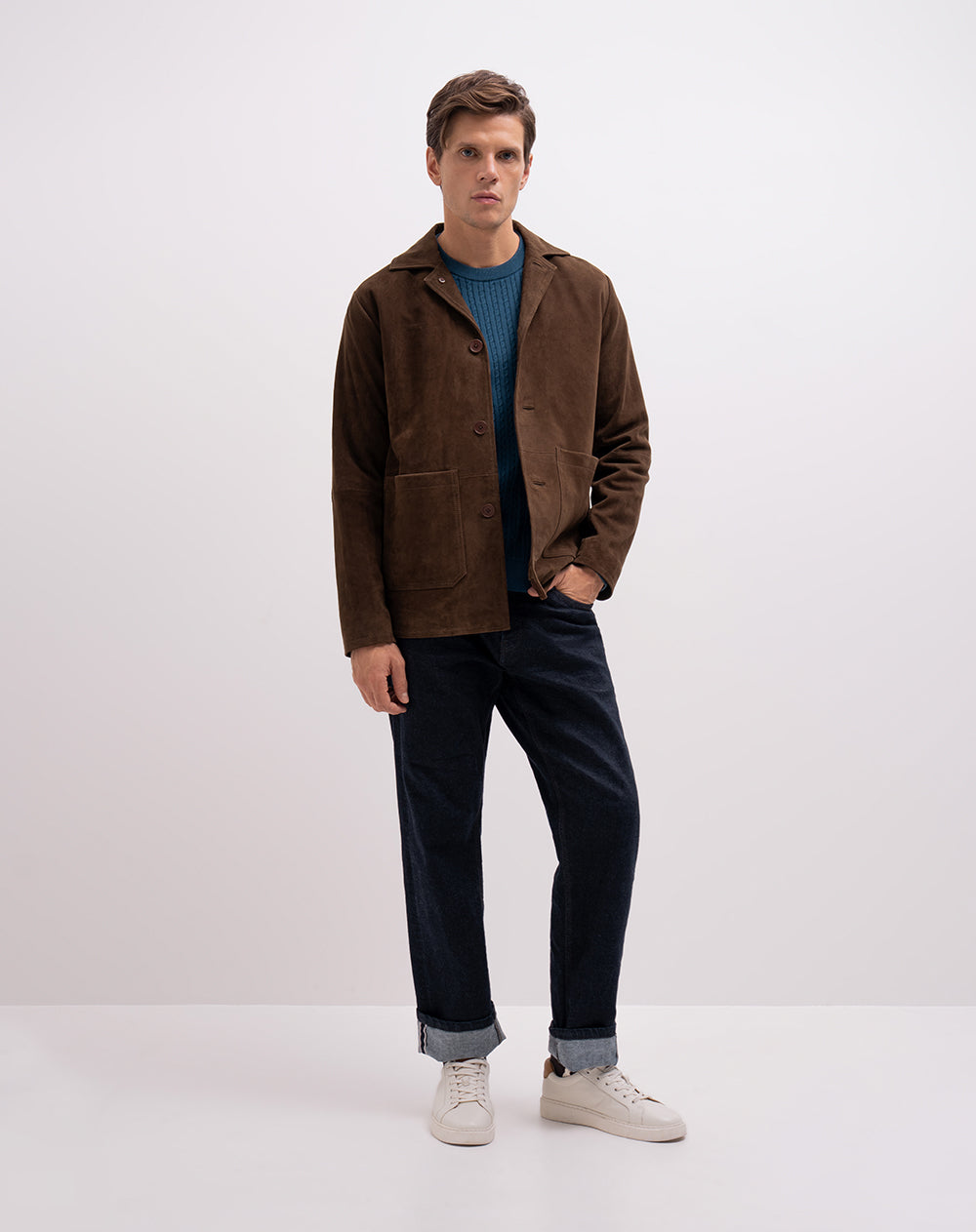 Buzo regular fit azul