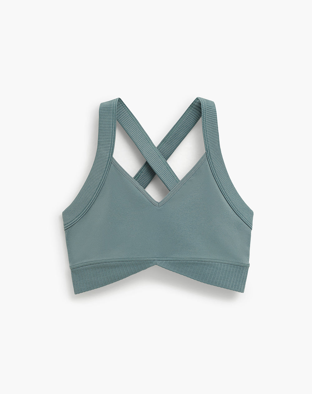 Top deportivo soporte medio control humedad verde