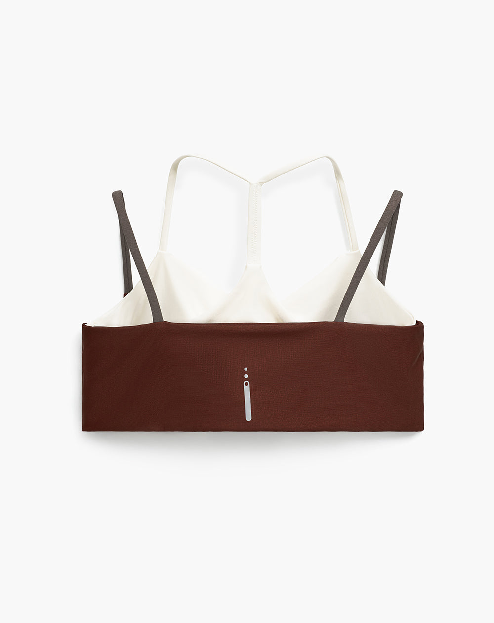 Top deportivo soporte alto control humedad café