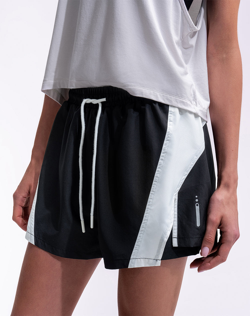 Short deportivo ciclista interno bloques mujer