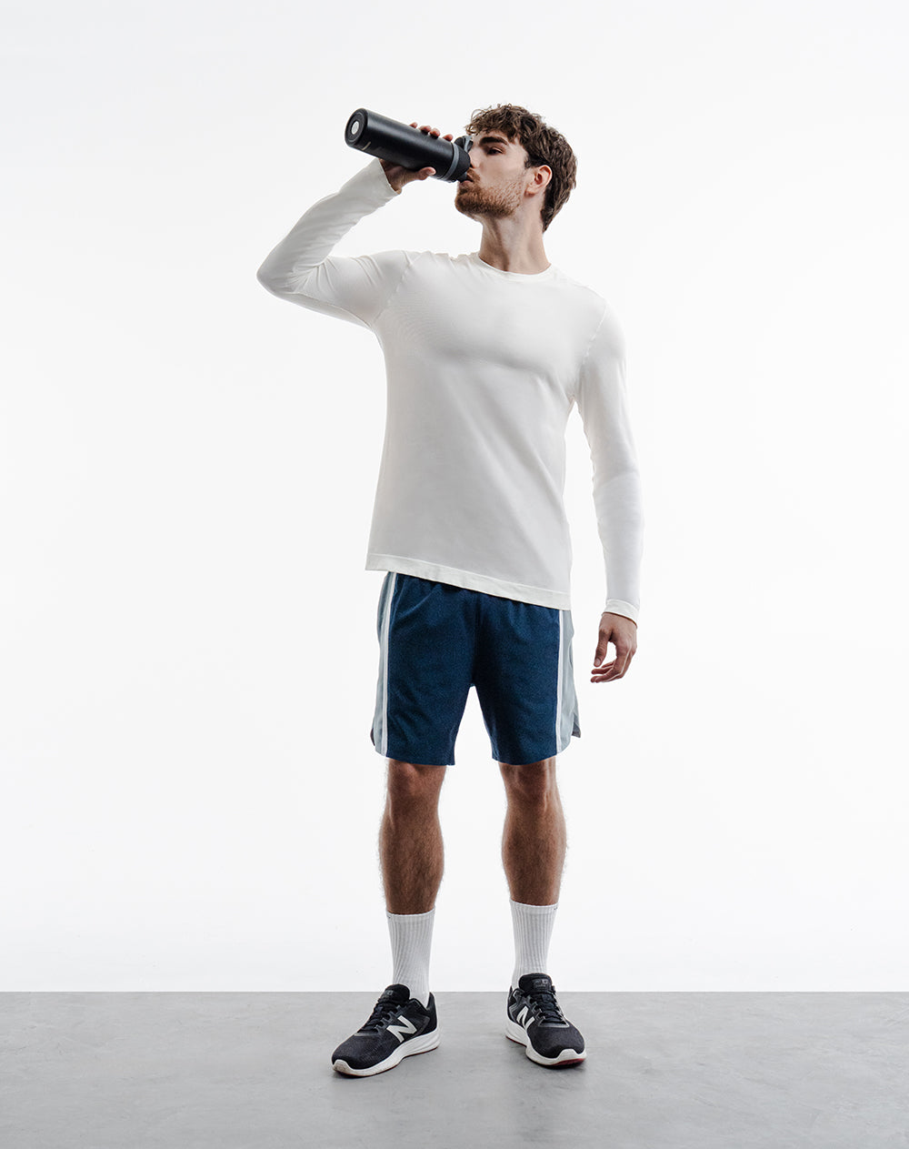 Camiseta slim fit manga corta blanca