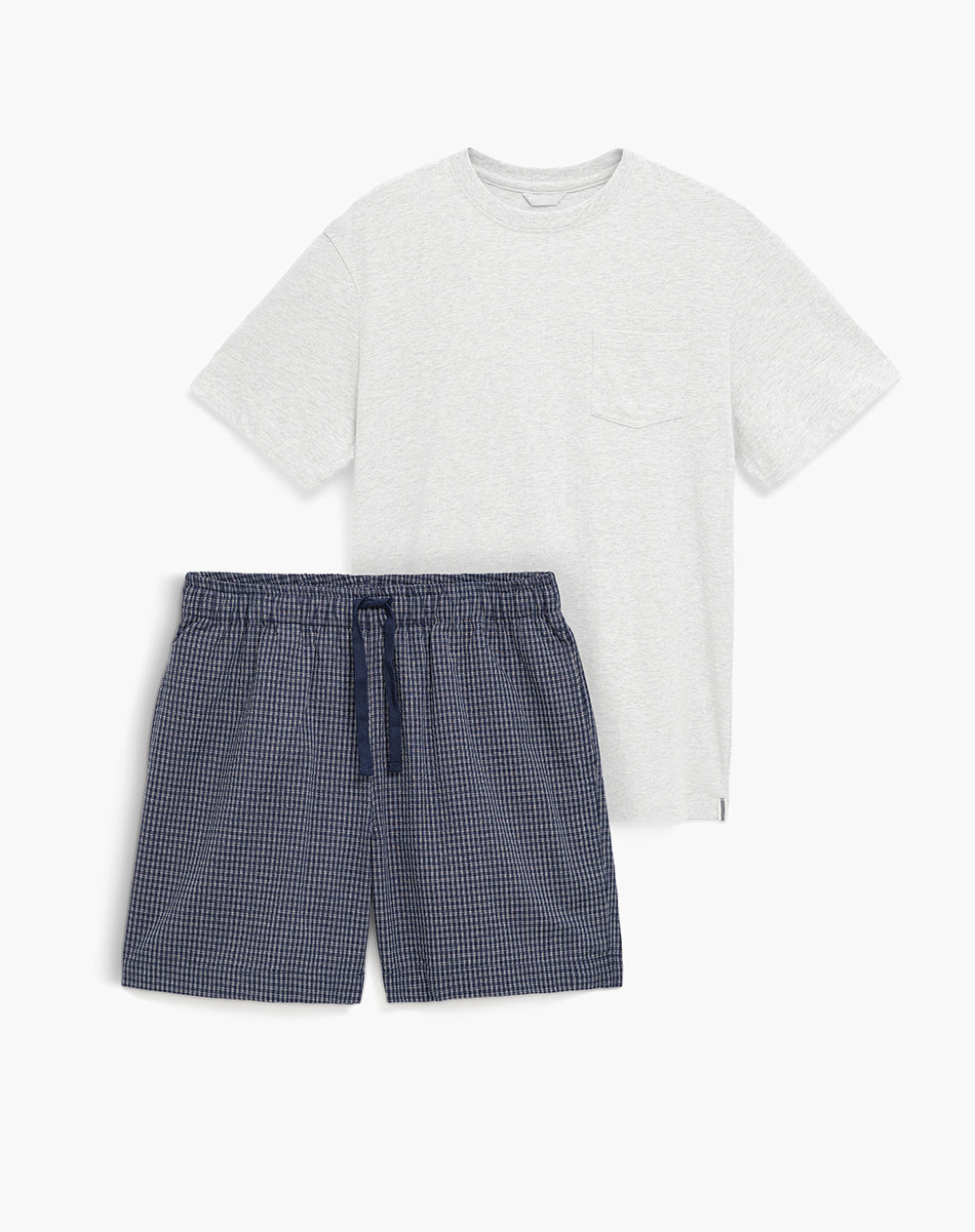 Camiseta + bermuda de pijama algodón