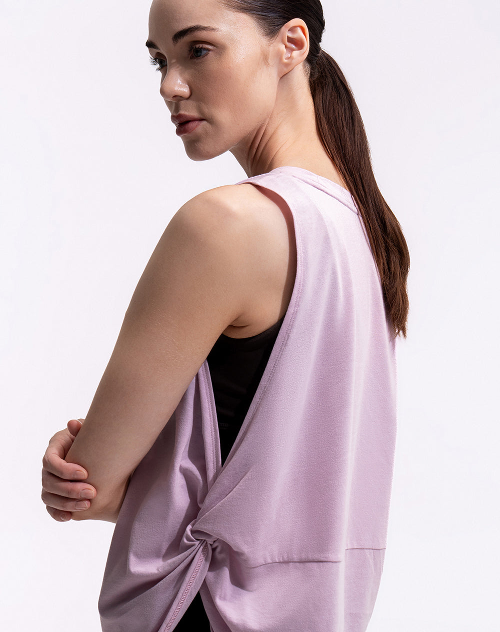 Camiseta esqueleto deportiva secado rápido rosada mujer