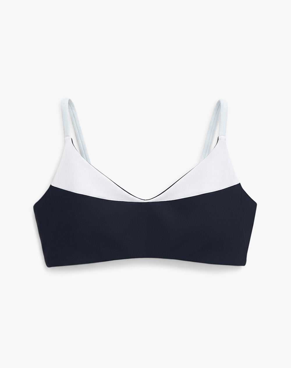 Top deportivo soporte ligero control humedad azul