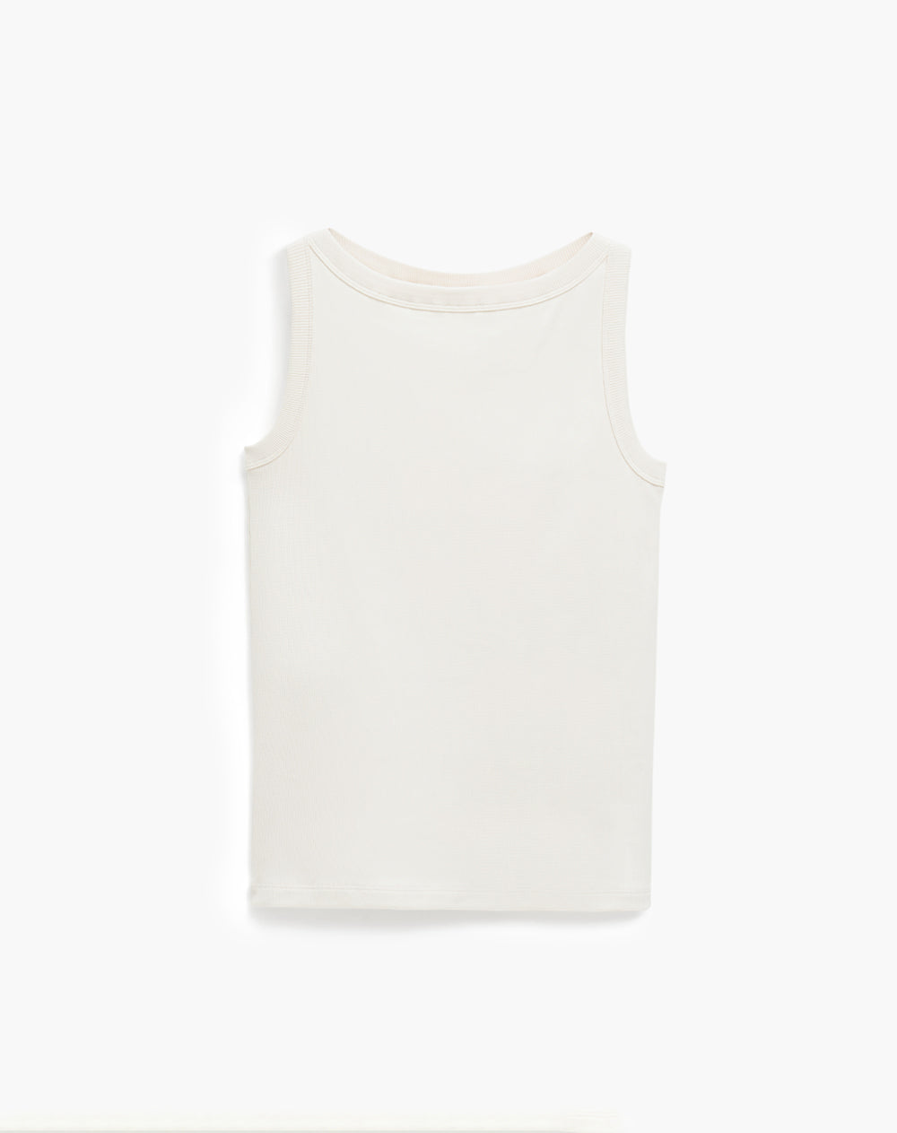 Camiseta cuello bandeja crema mujer