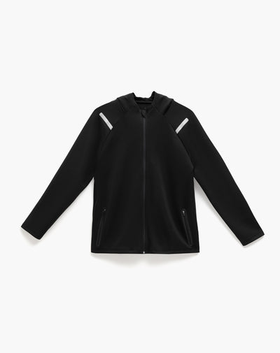 Chaqueta relaxed fit en lino negra