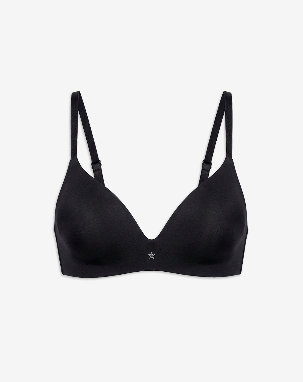 Brasier soporte medio microfibra negro