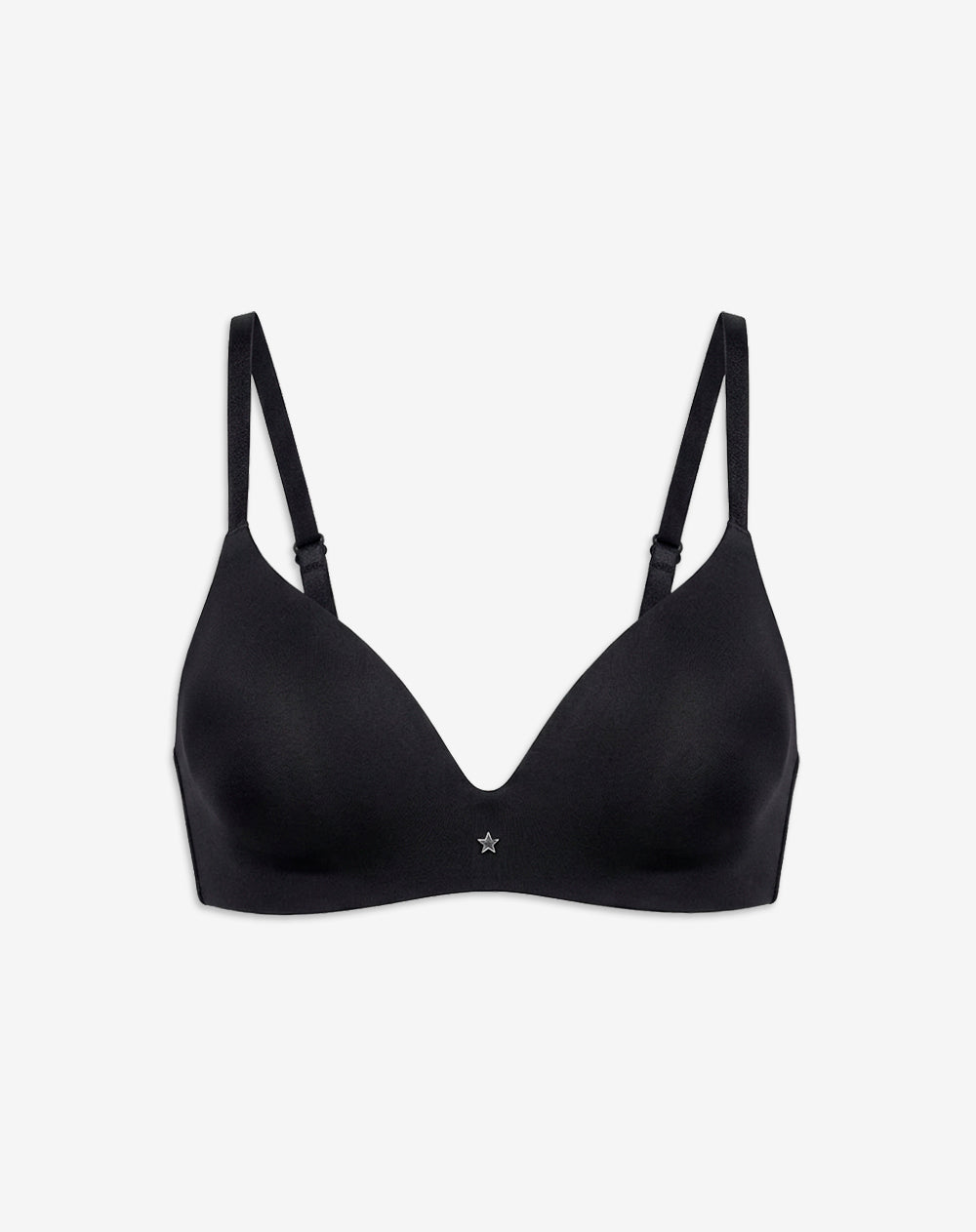 Brasier soporte medio microfibra negro