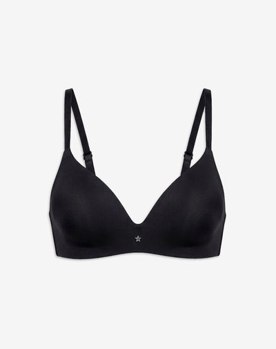 Brasier soporte medio microfibra negro
