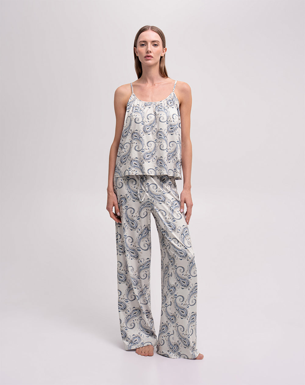 Blusa + pantalón de pijama estampado mujer