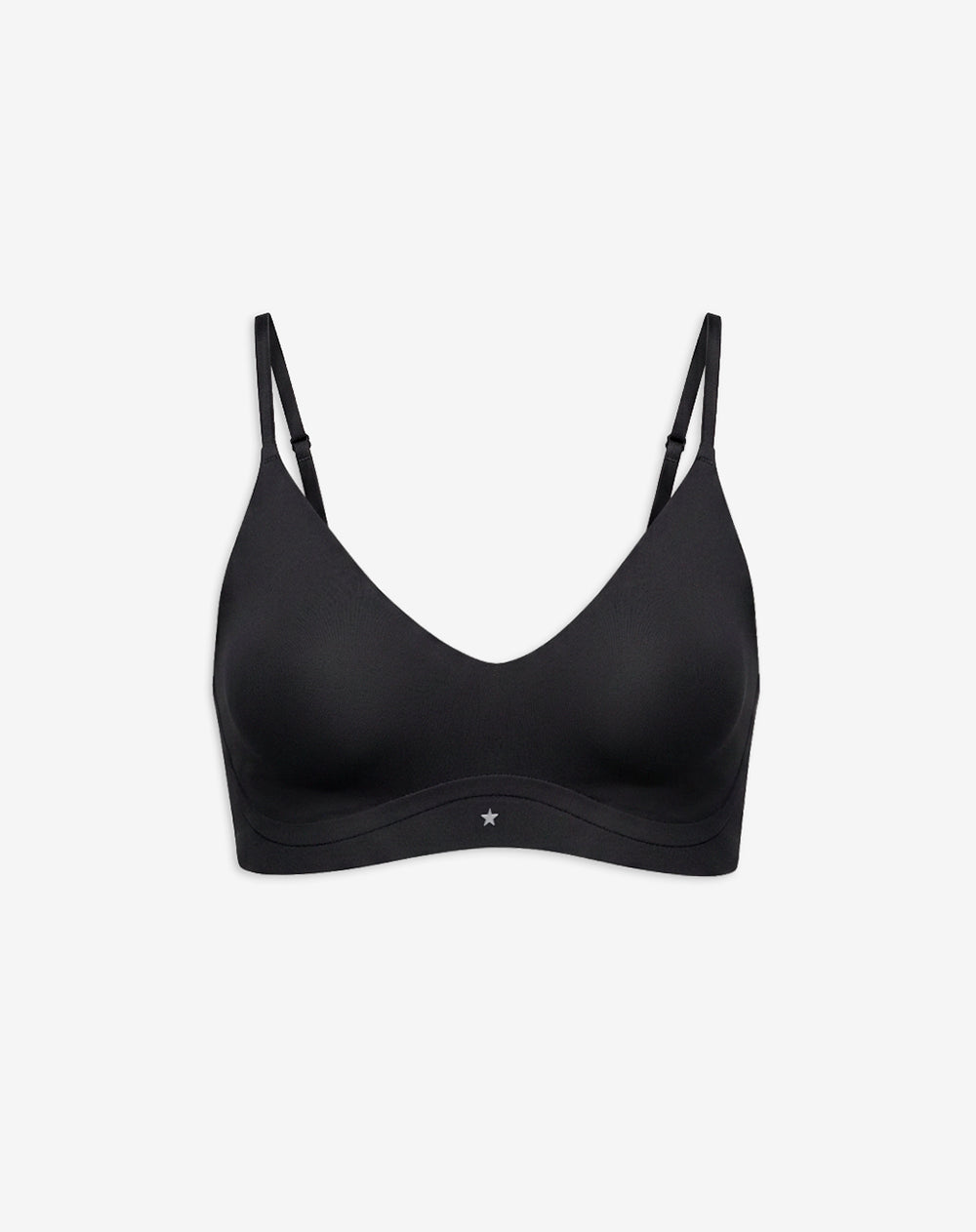 Top soporte medio seamless copas removibles negro