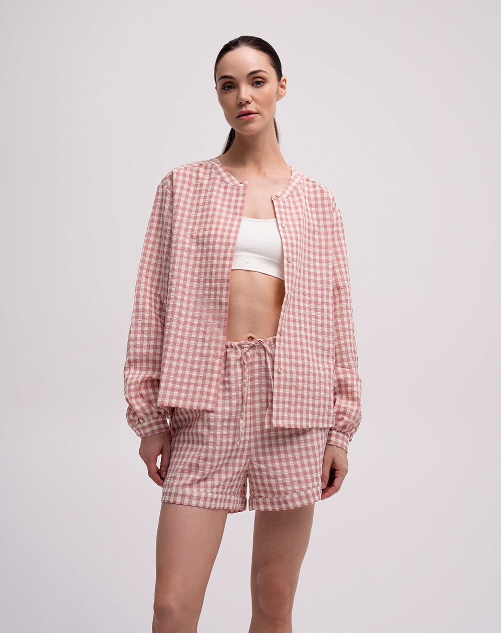 Camisa + short de pijama mujer