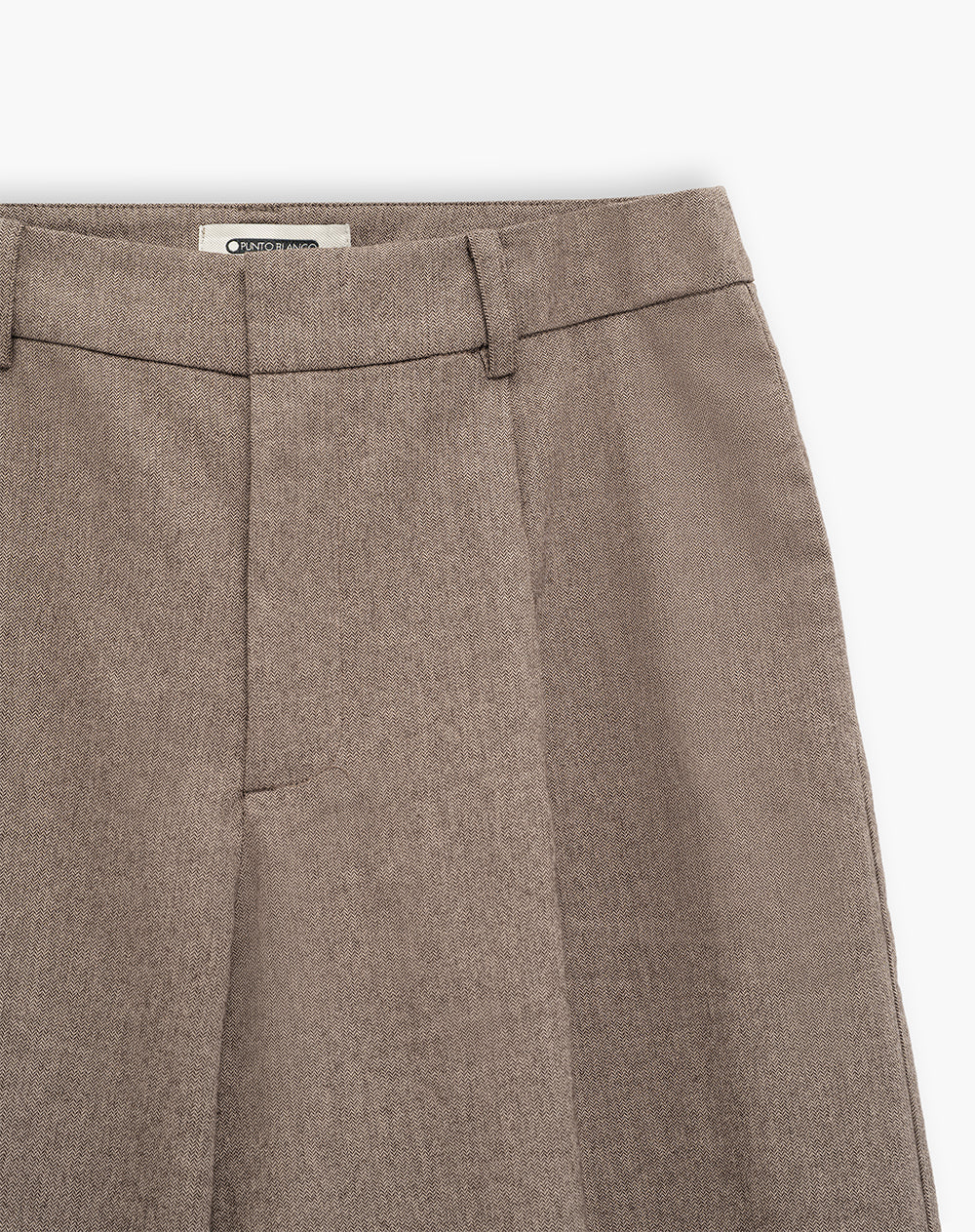 Pantalón oversized fit cafe