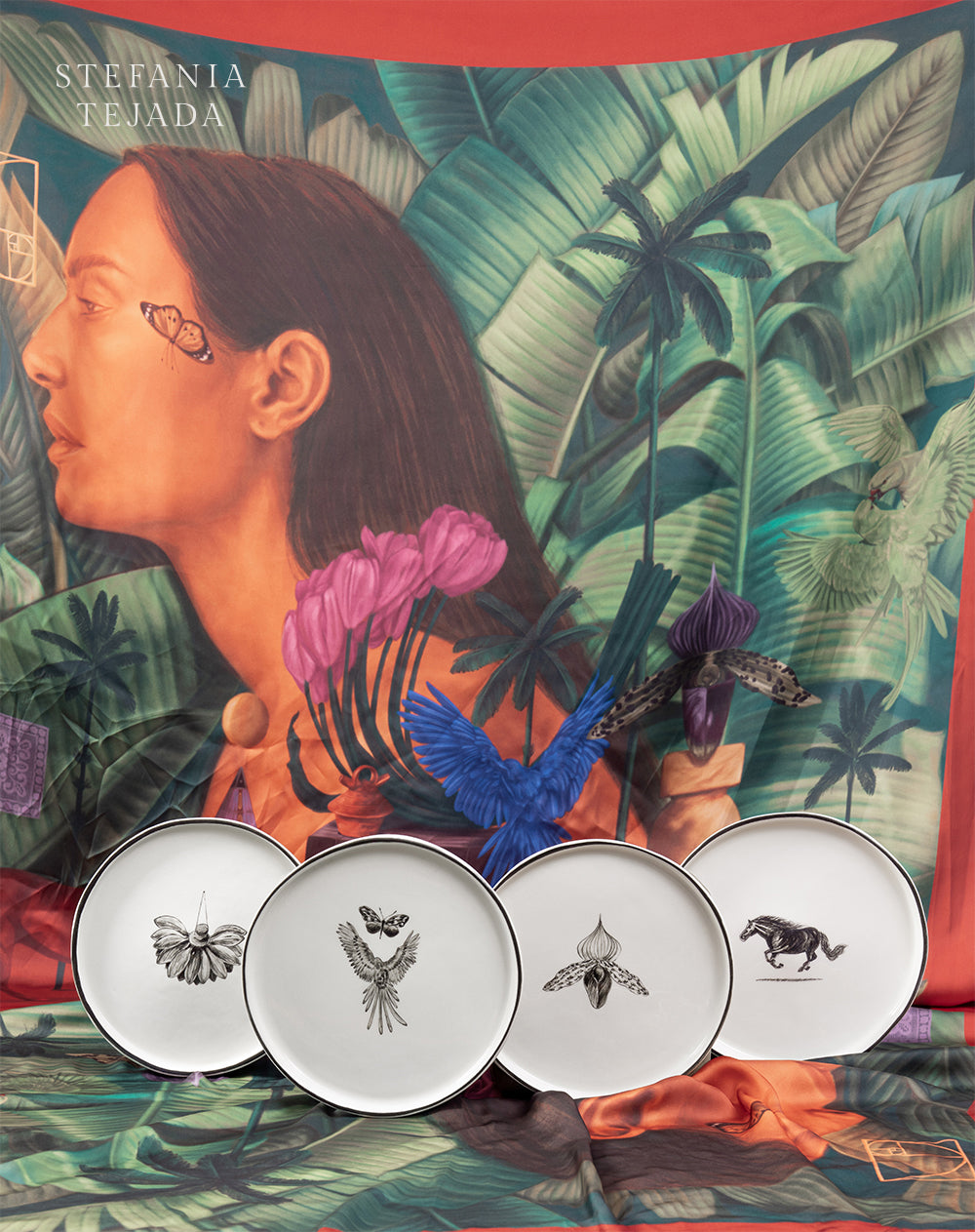 Set platos x4unds Stefania Tejada