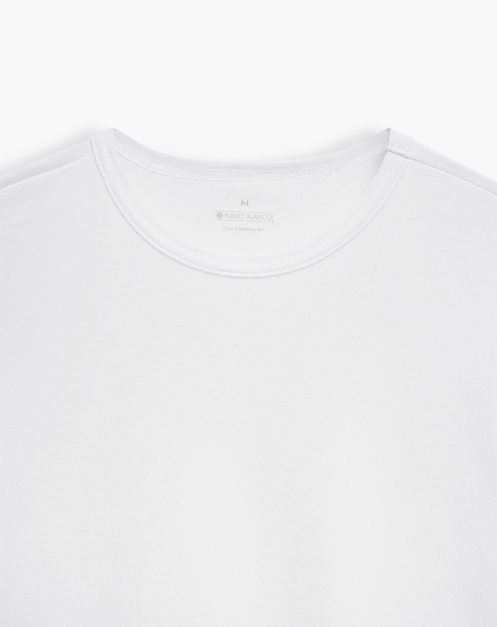 Camiseta slim algodón blanca hombre