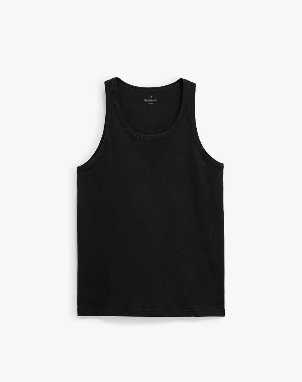 Camiseta slim manga sisa negra hombre