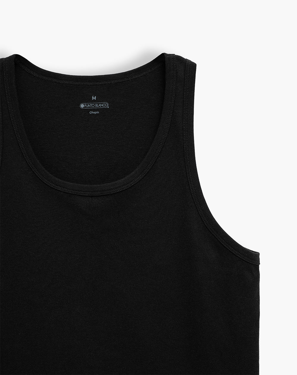 Camiseta slim manga sisa negra hombre
