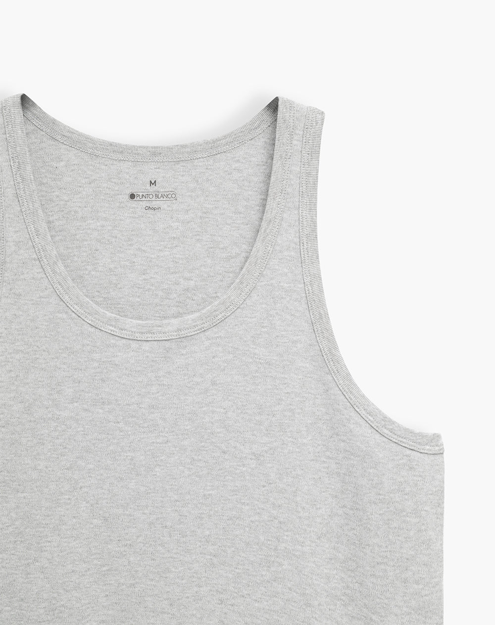 Camiseta slim manga sisa gris hombre