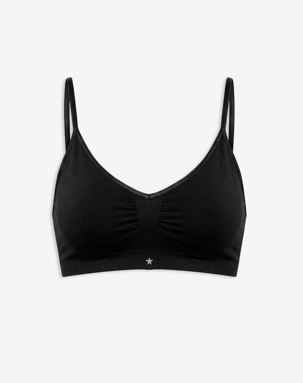 Top soporte ligero seamless copas removibles negro