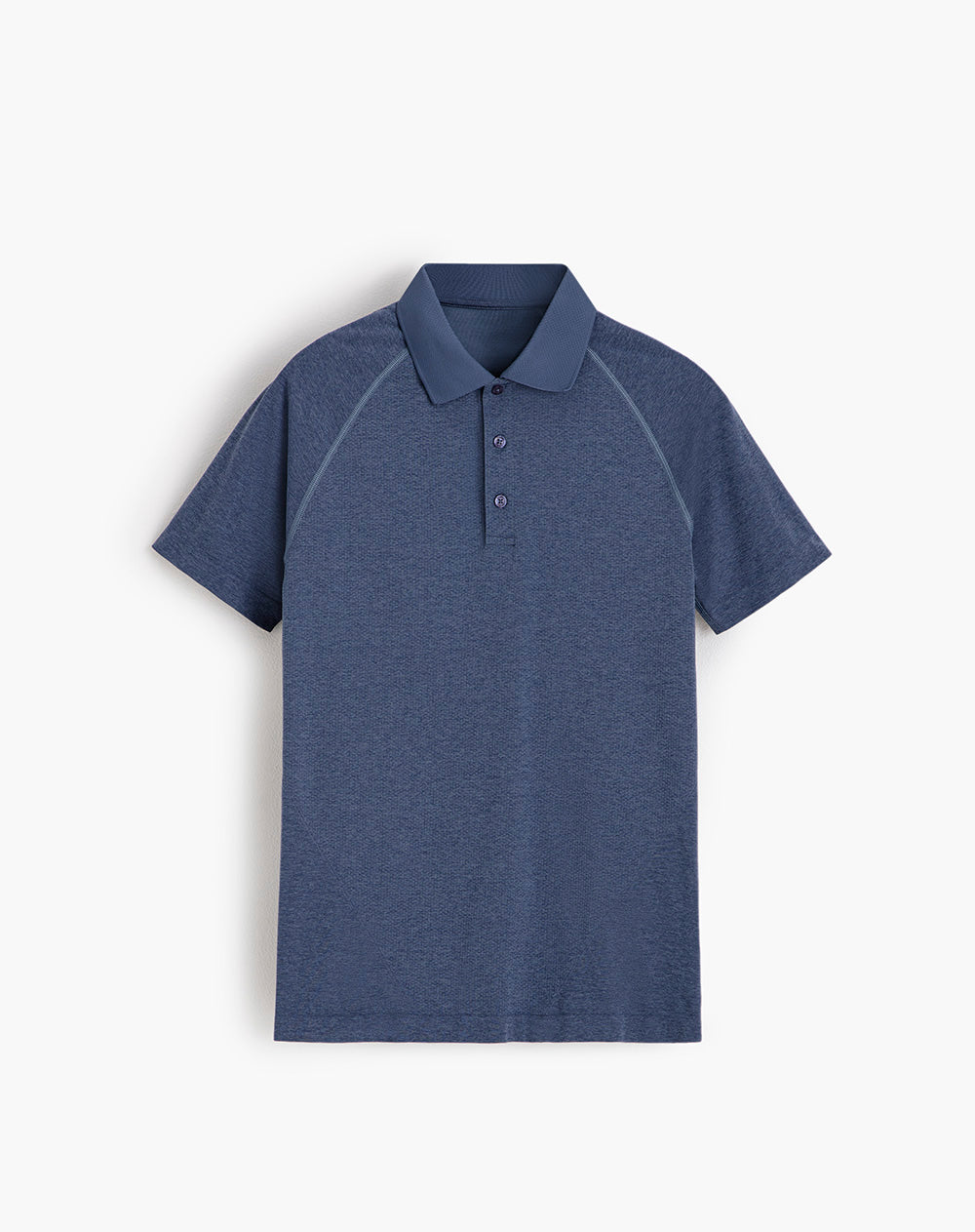 Polo deportiva seamless azul hombre