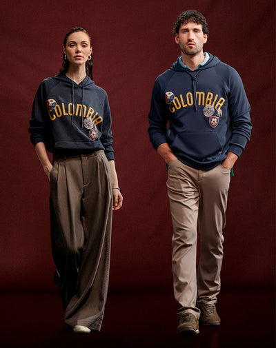 Buzo regular edición Colombia azul unisex