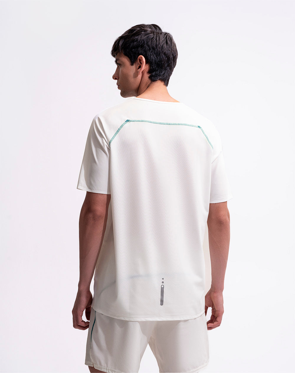 Camiseta deportiva control humedad blanca hombre