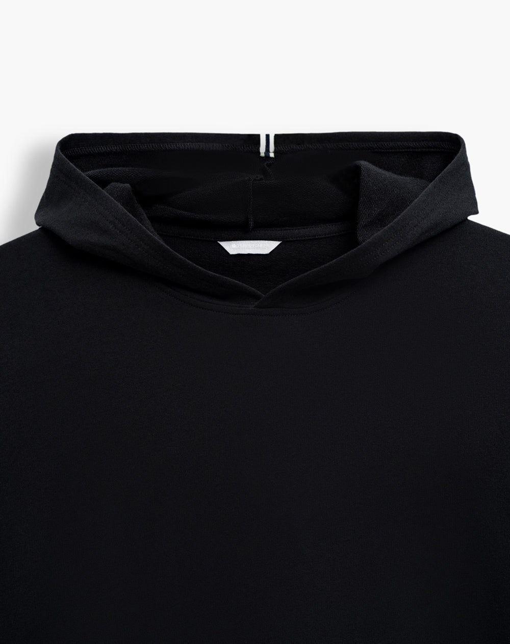 Buzo confort tipo hoddie negro hombre