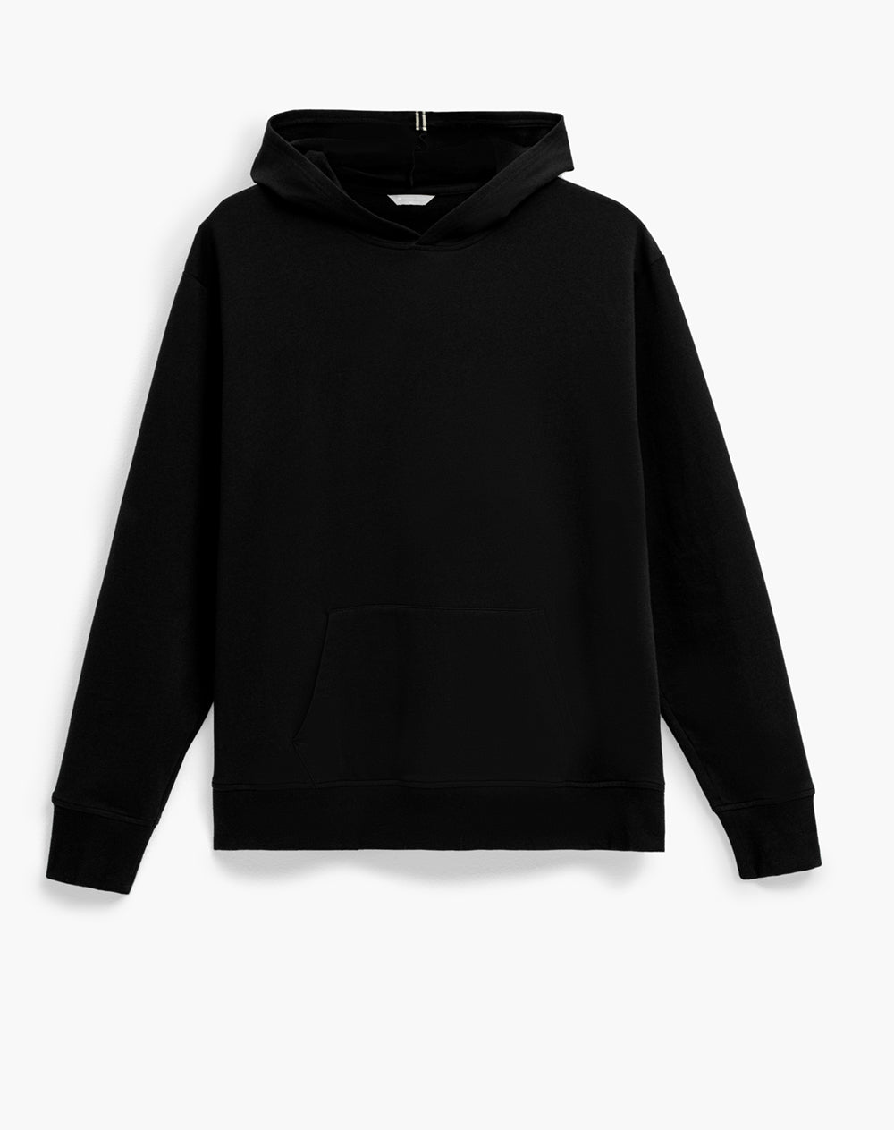 Buzo confort tipo hoddie negro hombre