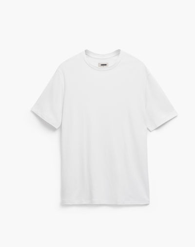 Camiseta regular fit manga corta blanca