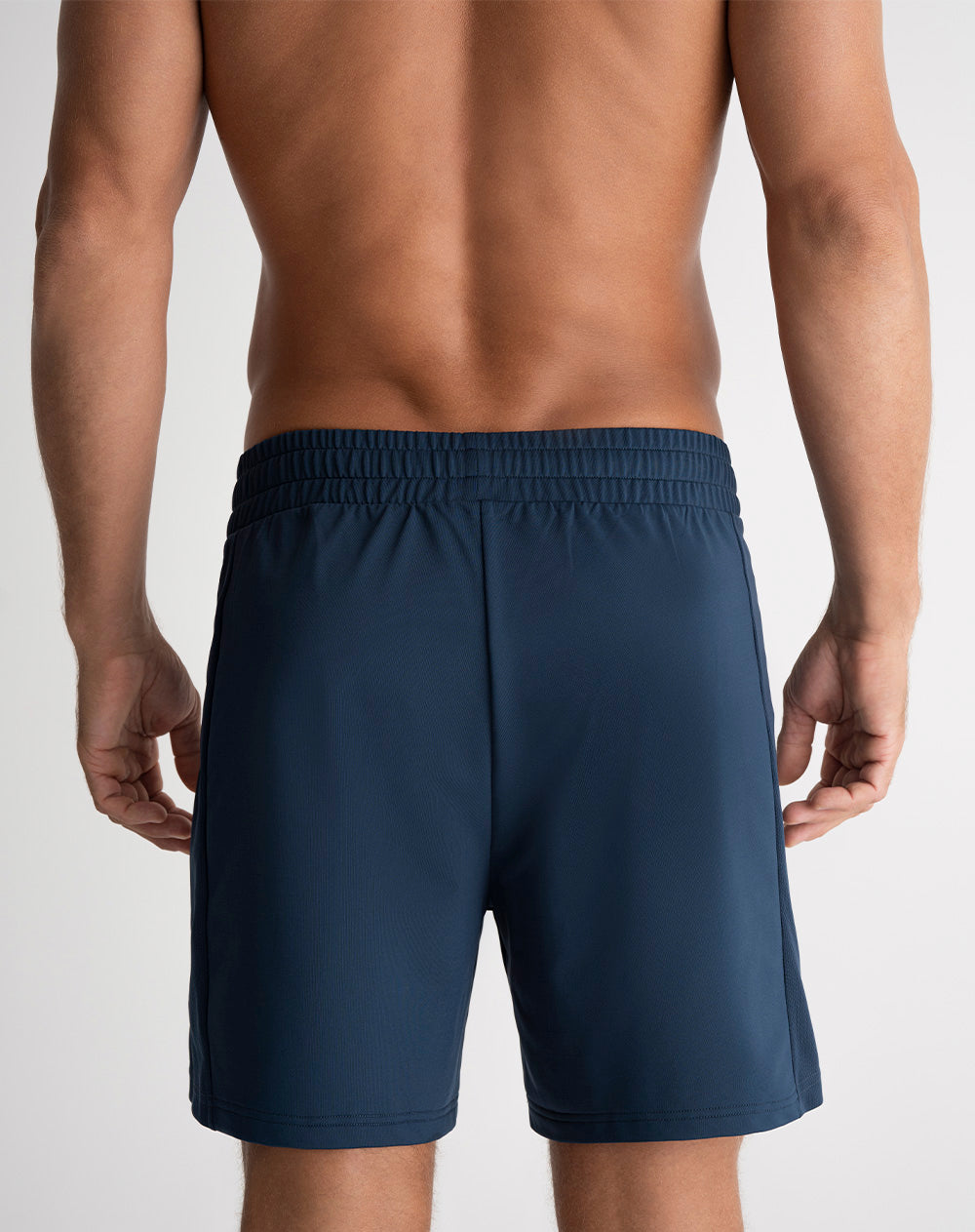 Pantaloneta deportiva ciclista interno azul hombre