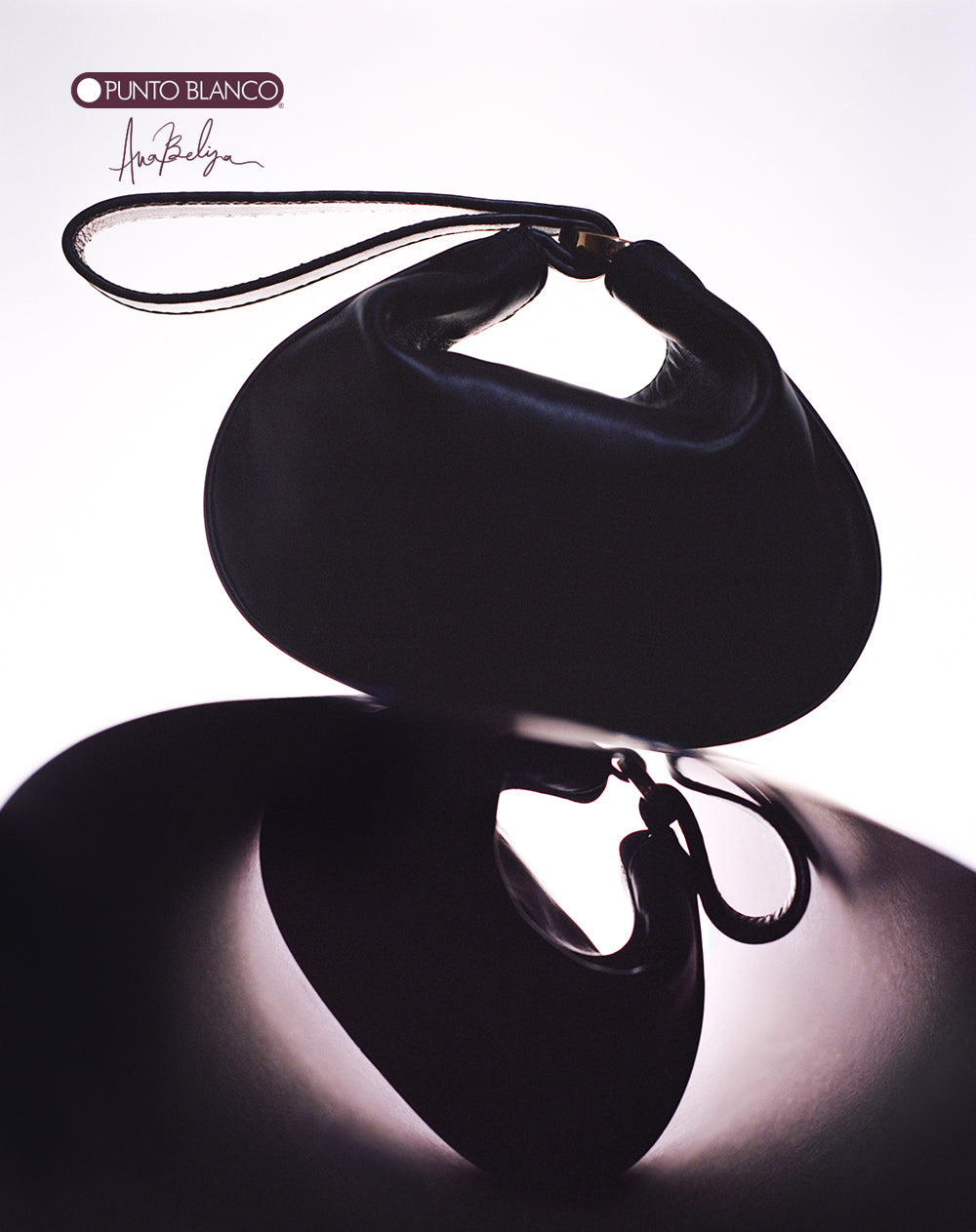 Bolso de mano tipo pulsera  en cuero Ana Beliza