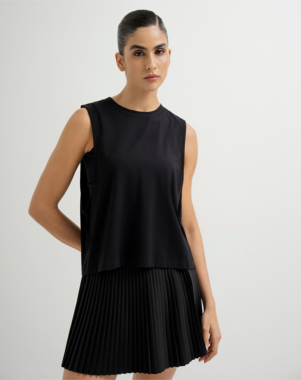 Camiseta esqueleto deportiva transpirable negra mujer