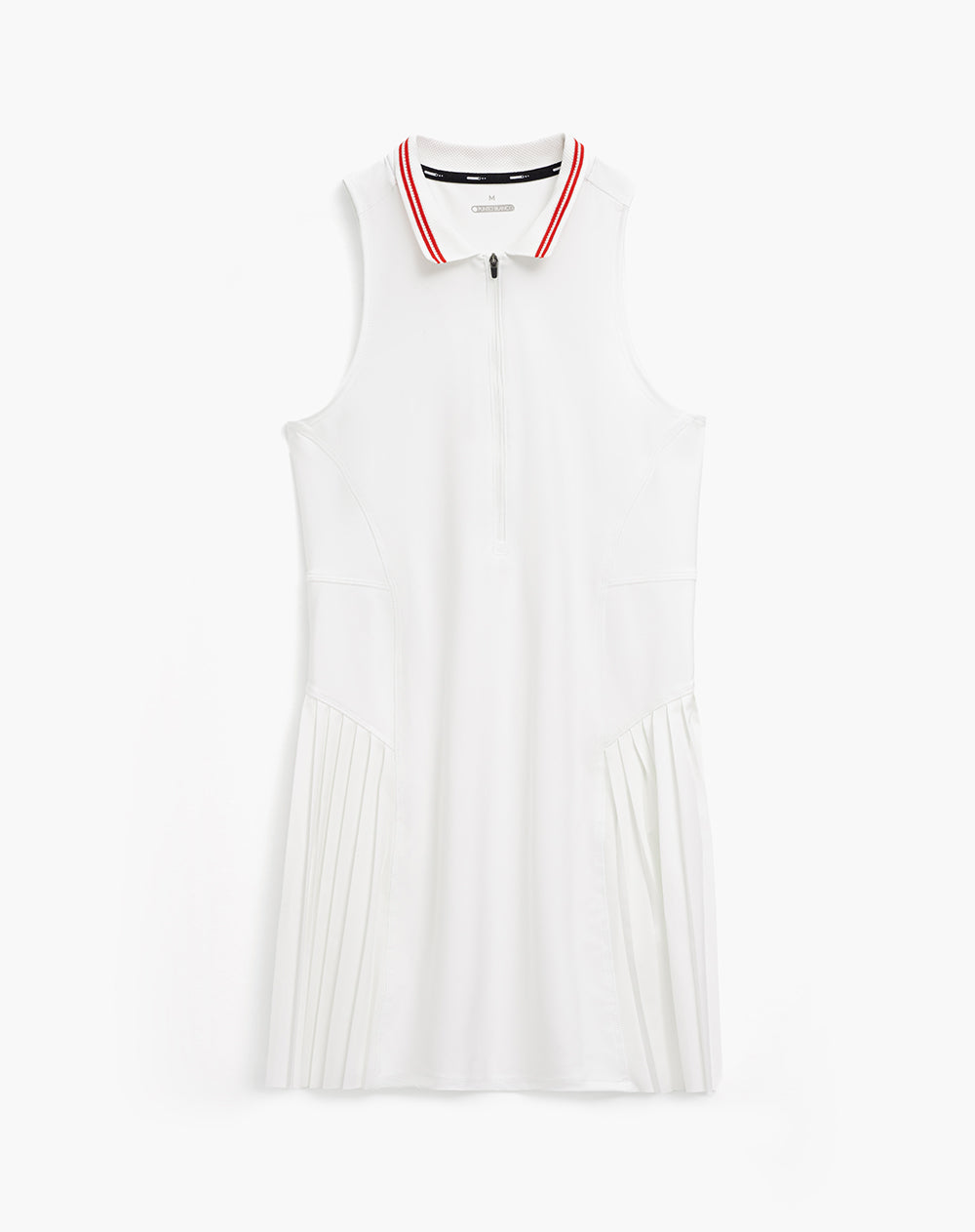 Vestido deportivo cuello tipo polo blanco mujer