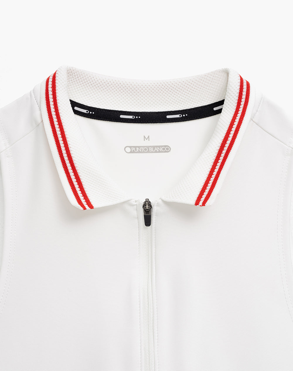 Vestido deportivo cuello tipo polo blanco mujer