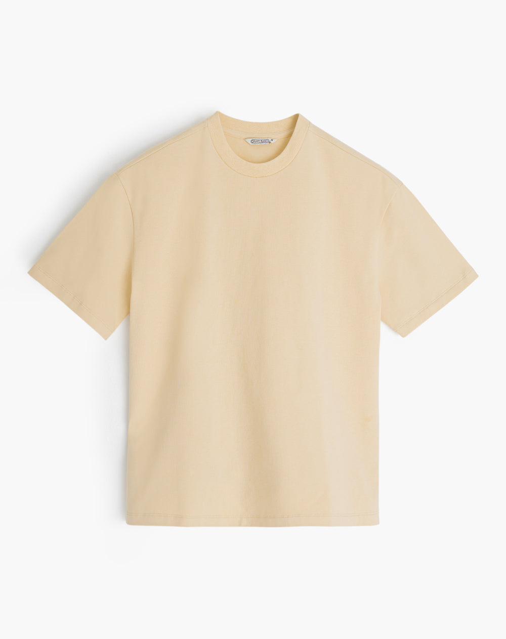 Camiseta regular fit manga corta amarilla