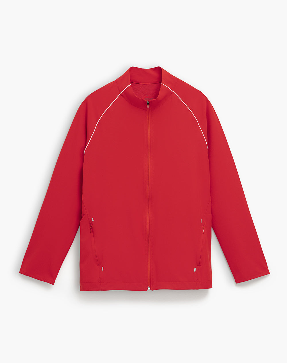 Chaqueta regular fit sin capucha rojo