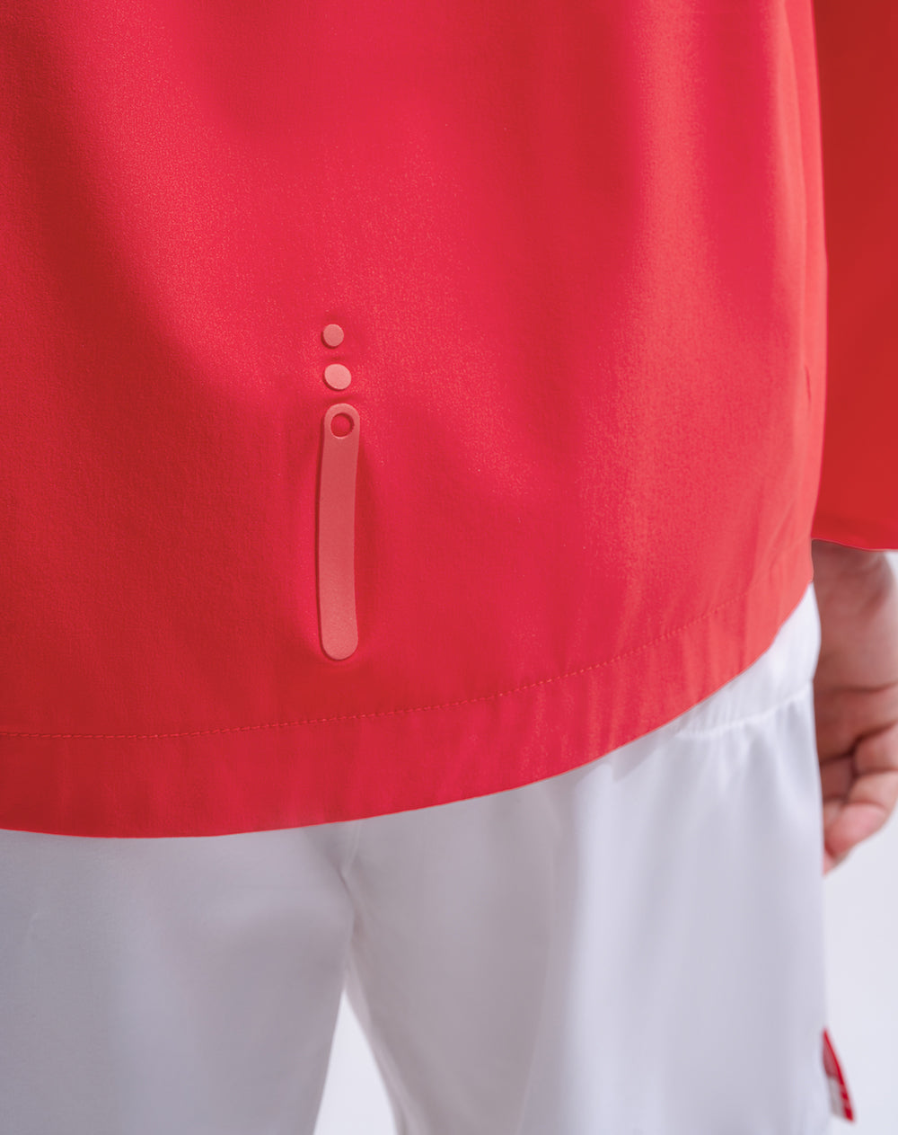 Chaqueta deportiva regular en tela liviana rojo hombre