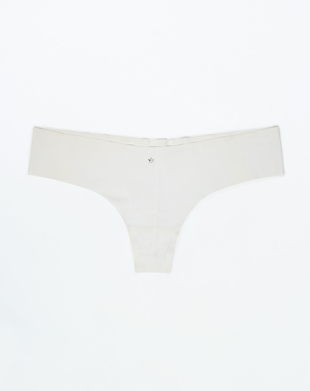 Panty tipo tanga microfibra invisible blanco