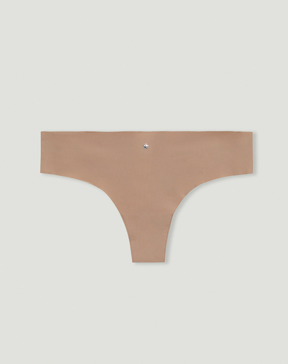 Panty tipo tanga microfibra invisible habano