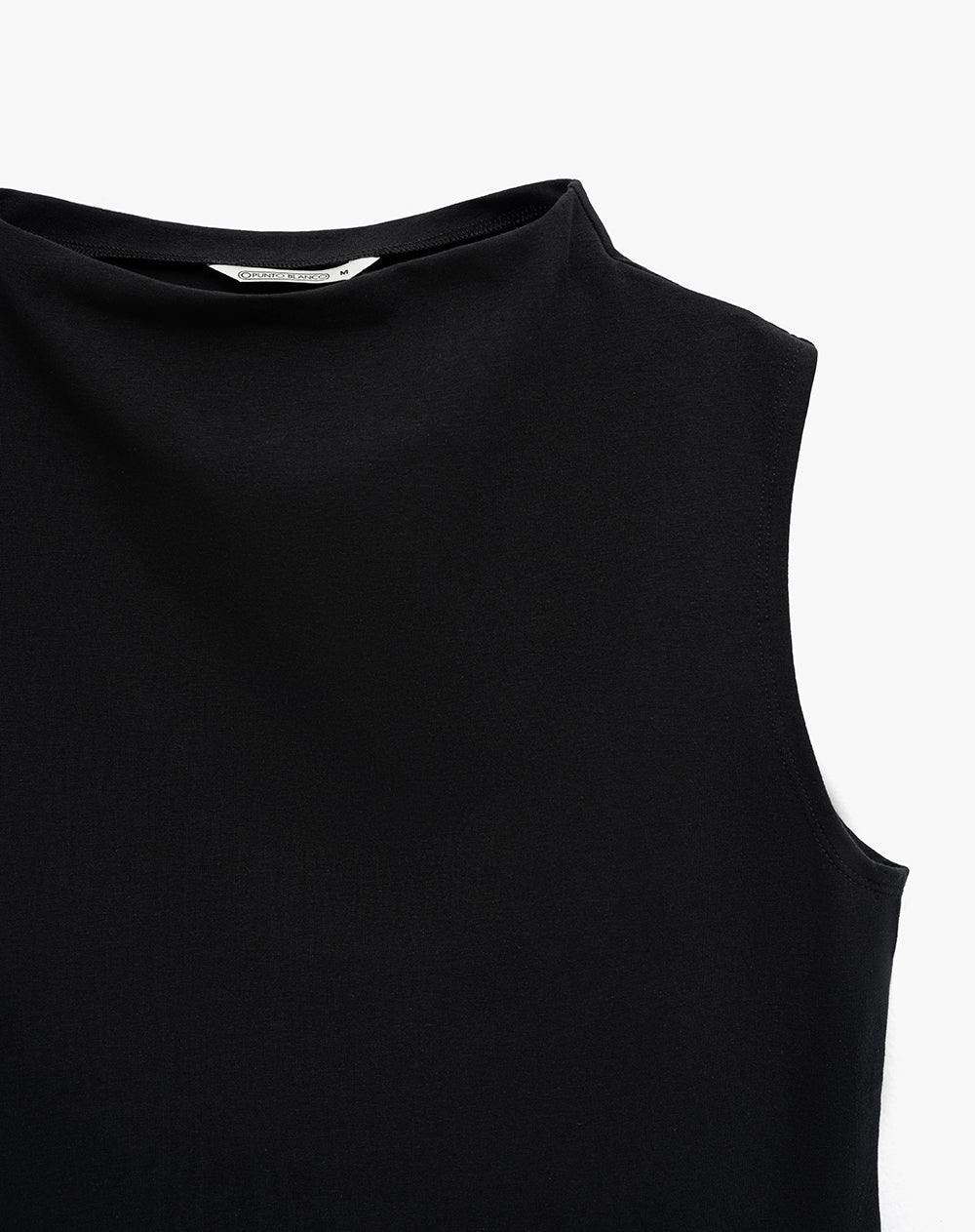 Blusa slim negra mujer